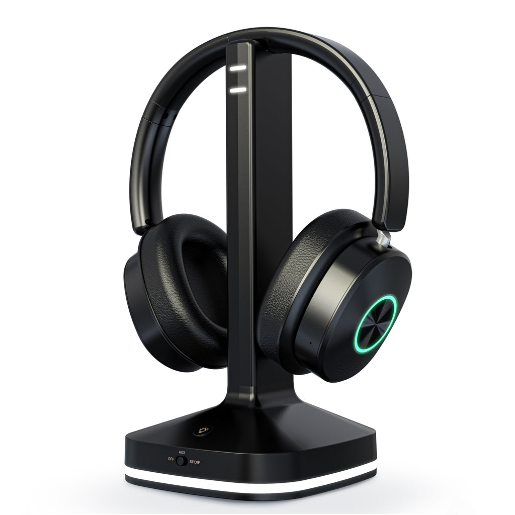 Earbay TV Kopfhörer kabellos – Kopfhörer für Fernseher mit Ladestation, kabellose Bluetooth Kopfhörer V5.4, 3 Audiomodi, latenzfrei, Geschenk Senioren & Eltern